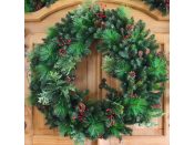 Wreath with 5MM Warm White LED lights